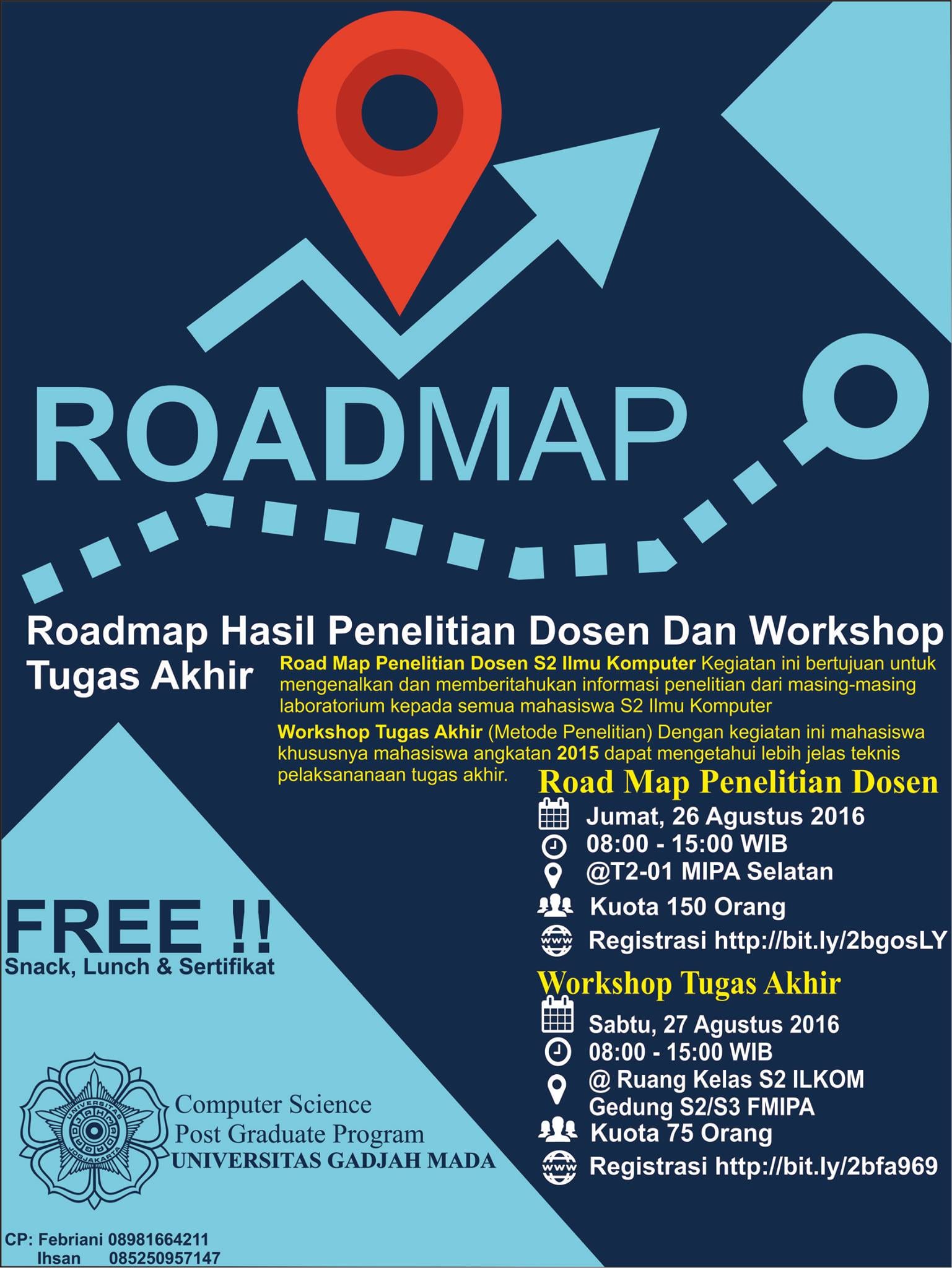 Roadmap Penelitian Dosen Dan Pelatihan Penulisan Tesis S2 ILKOM Tahun ...